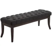 CLP Sitzbank Ramses Stoff antik-dunkel dunkelgrau/120 cm