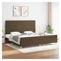 vidaXL Bettgestell 200 x 200 cm Dunkelbraun