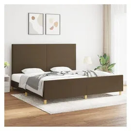 vidaXL Bettgestell 200 x 200 cm Dunkelbraun