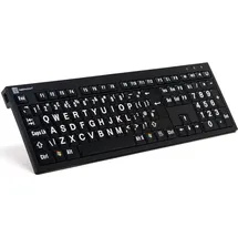 LogicKeyboard Nero on Black (PC) USB, FR (LKB-LPWB-BJPU-FR)