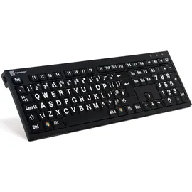 LogicKeyboard Nero on Black (PC) USB, FR (LKB-LPWB-BJPU-FR)
