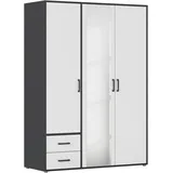 Rauch Drehtürenschrank VOYAGER 140 x 194 x 53 cm Grau