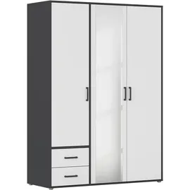 Rauch Drehtürenschrank VOYAGER 140 x 194 x 53 cm Grau