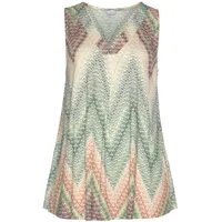 LASCANA Tanktop Damen grün-rost-aubergine-bedruckt Gr.36/38