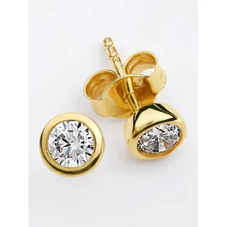Lady Luigi Merano Ohrstecker mit Zirkonia, Gold 375 Onesize Damen