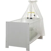 VCM ebuy24 Kinderbett Olja (70 x 140 cm, | Weiß