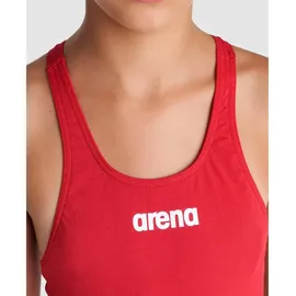 Arena Team Tech Solid Badeanzug Mädchen Swim-Tech Einfarbig - Red / White - 6-7 Jahre