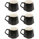 Intirilife Teetasse 0,35 l Schwarz 6 St.