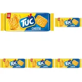 TUC Cheese 1 x 100g I Salzgebäck Einzelpackung I Knabbergebäck mit Käse-Geschmack I Fein gesalzene Snack-Cracker (Packung mit 5)