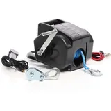 XPOtool Elektrische Seilwinde 12V 350W bis 1570kg, 1,8m/min, Motorwinde mit Seilzug, Elektroseilwinde mit Haken und Montageplatte