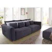 Big-Sofa JOCKENHÖFER GRUPPE "Gulliver" Sofas Gr. B/T: 298cm x 137cm, Luxus-Microfaser, blau (dunkelblau) mit Federkernpolsterung für kuscheligen, angenehmen Sitzkomfort