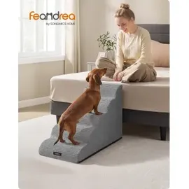 Songmics Hundetreppe 2/3/4/5 Stufen Grau 58 cm