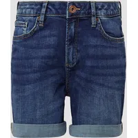 QS Jeans-Shorts Abby/Slim Fit/Mid Rise, dunkelblau 40