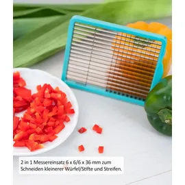 Genius Nicer Dicer Chef Professional Zubehör-Set 5-teilig petrol