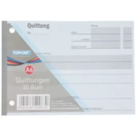 Stylex Quittungsblock 50 Blatt DIN A6 Weiß
