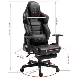 Trisens Chair Racing Chefsessel Schwarz
