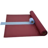 Sensalux Tischdecke Tischdeckenrolle 1,5m x 25m bordeaux + Tischläufer 15cm hellblau