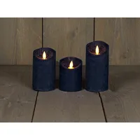 coen bakker LED Kerze 10 cm 12,5 cm 15 cm blau
