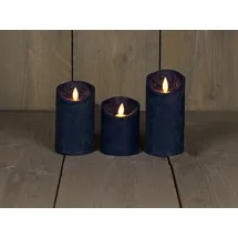 coen bakker LED Kerze 10 cm 12,5 cm 15 cm blau
