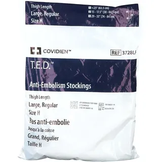 CovidienTM T.e.dTM Bas anti-embolie Cuisse 37280 L Regular Blanc