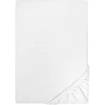 Castell Spannbettlaken Jersey 180 x 200 - 200 x 200 cm weiß