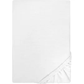 Castell Spannbettlaken Jersey 180 x 200 - 200 x 200 cm weiß