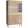 ax living Vitrine Santarco W2D 106 x 0 x 183 cm Braun