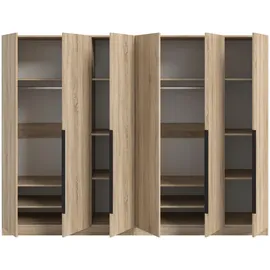Möbel Boss Drehtürenschrank KOPENHAGEN 240 x 181 x 52 cm Sonoma Eiche