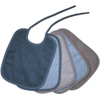 Wörner »Bindelätzchen 5er Pack 25x30 cm«, - Stahlblau-Grau