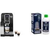 De'Longhi Dinamica Plus ECAM382.70.B, Kaffeevollautomat für Kaffeebohnen, Cappuccino-Maschine mit LatteCrema Hot, Espresso-Maschine mit 18 Rezepten, 3,5-Zoll TFT-Display, Schwarz
