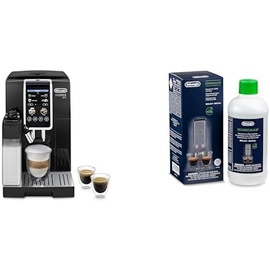 De'Longhi Dinamica Plus ECAM382.70.B, Kaffeevollautomat für Kaffeebohnen, Cappuccino-Maschine mit LatteCrema Hot, Espresso-Maschine mit 18 Rezepten, 3,5-Zoll TFT-Display, Schwarz