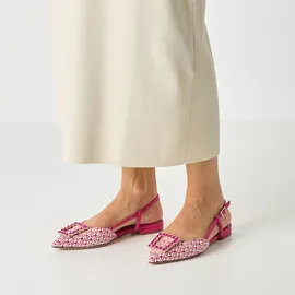 TAMARIS Damen Sling Pump mit Blockabsatz, rosa, 36 EU