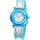 JACQUES FAREL KFW 4333 3 bar Kunststoffgehäuse blau Silikonarmband blau onesize