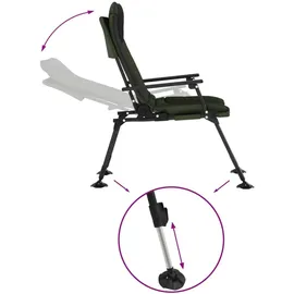 vidaXL Angelstuhl Gartenstuhl 64,3 x 77,4 x 23,1 cm grün