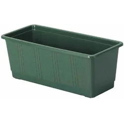 Geli Blumenkasten 39x17,5cm grün Balkonkasten Pflanzkasten Blumentopf Kunststoff