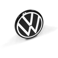 Volkswagen 10A601171AWA Nabenkappe (1 Stück) Abdeckkappe Radnabenkappe Nabenabdeckung Alufelge, schwarz/Pure White