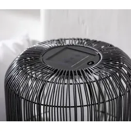 Dehner Solar-Laterne Bari Kunststoff/Metall Ø 30 cm Höhe 30 cm IP44 anthrazit