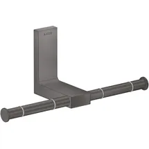 Axor Universal Rectangular Toilettenpapierhalter doppelt - Brushed Black Chrome