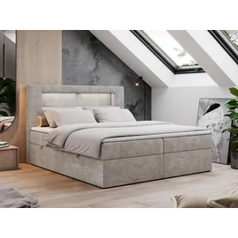 MKS Boxbett, GOLD-5 Led, 120/200 Beige Struktur - H4
