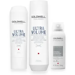 Goldwell Dualsenses Ultra Volume Set - Shampoo 250ml + Conditioner 200ml + Haarspray gratis