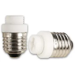 Lampensockel Adapter für Leuchtmittel - max 100W - E27 auf G9 Konverter