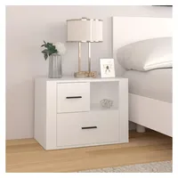 VidaXL Nachttisch Weiß 60x36x45 cm Holzwerkstoff