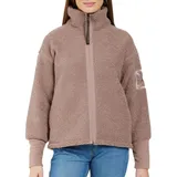 Didriksons Mella 3 - Damen Fleecejacke, Größe:40, Farbe:bark - Rosa - 40