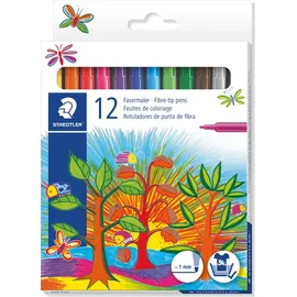 Staedtler Fasermaler 12 St. mehrfarbig