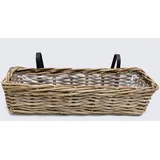Frank Flechtwaren Rattan 58 x 18 x 14 cm Grau