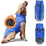 PETCUTE Hundemantel wasserdicht hundejacke für mittelgroße Hunde Warme hundemantel Fleece Grosse Hunde