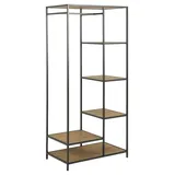 Actona Seaford Garderobe 77 x 165 x 45 cm braun