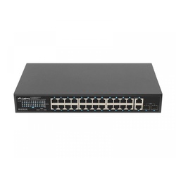 Lanberg Netzwerkswitches 24-port, 1GB POE+/2X GB 2X SFP RACK 19” Gigabit Ether
