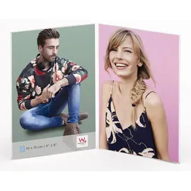 walther design Walther AD1015 Acryl Doppelrahmen 10x15 cm| Preis nach Code NIKOLAUS