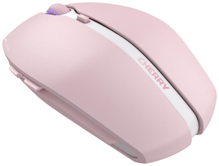 CHERRY Gentix BT - Bluetooth Maus mit Multi-Device Funktion für bis zu 3 Endgeräte, AES-128- Verschlüsselung, Cherry Blossom